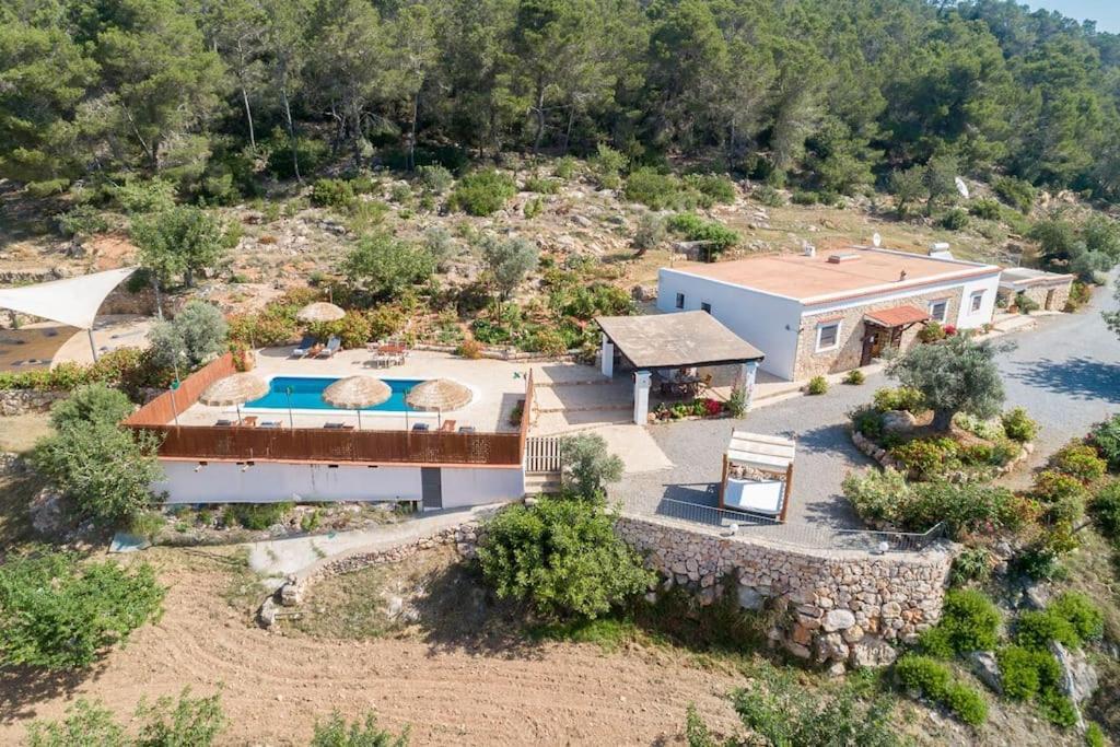 Casa Can Lluc Con Piscina, Jardin Y Vista Al Campo Sant Miquel de Balansat Exterior foto